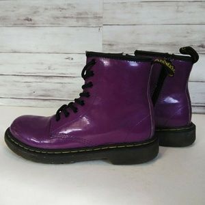 Dr. Marten's Purple patent leather boots